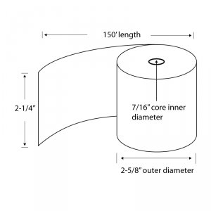 Tst TST3305 Tst Paper 2.25 X 150'