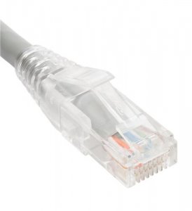 Cablesys ICC-ICPCST01GY Patch Cord Cat6 Clear Boot 1' Gray