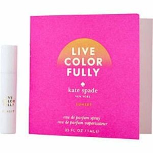 Kate 435357 Live Colorfully Sunset By  Eau De Parfum Spray Vial On Car