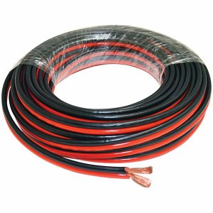 Audiopipe CABLE12100BLACK 12 Gauge Speaker Wire - 100 Ft Redblack