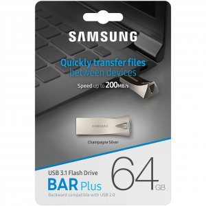 Samsung MUF-64BE3/AM Muf-64be3am 64gb Bar Plus Usb 3.1 Flash Drive (ch