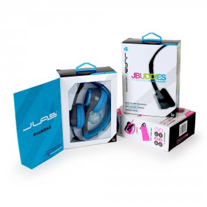 Jlab JK2-GRYBLU-RTL Jbuddies Folding Wired Kids Headphones