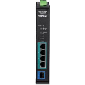 Trendnet TI-PGM541 5-port Industrial Gigabit Poe+ Din-rail Switch -20r