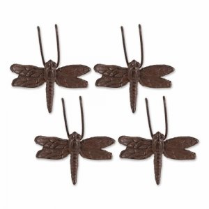 Accent 4506263 Dragonfly Cast Iron Planter Pot Hanger Set