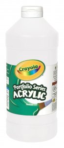 Crayola 204016432 Paint,16oz,acr,wh