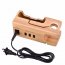 Trexonic TRX-WD05-C 2 In 1 Bamboo Charging Station