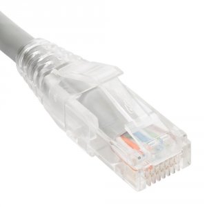 Cablesys ICC-ICPCST07GY Patch Cord  Cat 6  Clear Boot  Gray  7ft.