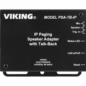 Viking VK-PSA-TB-IP Ip Paging Speaker Adapter With Talk Back