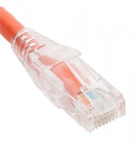 Cablesys ICC-ICPCST25OR Patch Cord  Cat 6  Clear Boot  Orange  25ft.