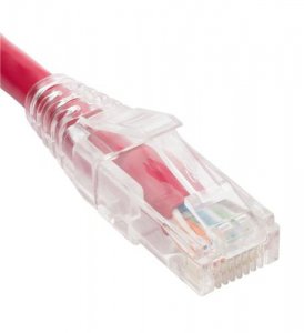 Cablesys ICC-ICPCST10RD Patch Cord- Cat6- Clear Boot- 10' Red