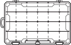 Flambeau 6547HM Tuff Tainer 24-compartment Storage Box