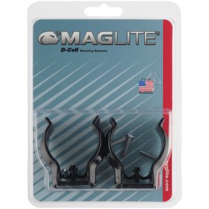 Maglite ASXD026 D  C Cell Flashlight Universal Mounting Brackets (2pkg