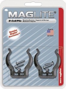 Maglite ASXD026 D  C Cell Flashlight Universal Mounting Brackets (2pkg