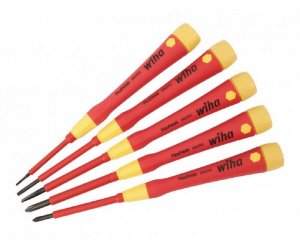 Wiha 32085 Wiha 5 Piece Insulated Picofinish Precision Screwdriver Set