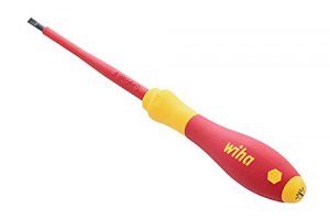 Wiha 32015 Wiha Insulated Softfinish Slotted Screwdriver 3.5mm X 100mm