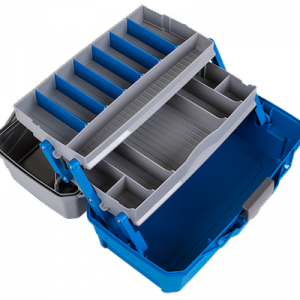 Flambeau 6382TB 2 Tray Tackle Blue Gray