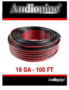 Nippon CABLE18100BK Audiopipe Black Speaker Wire 18 Gauge 100 Foot