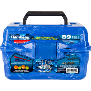 Flambeau 6380TG 355bmr Big Mouth Tackle Box Blue Swirl 89 Piece Kit