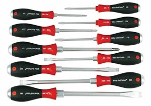 Wiha 53099 Wiha 10 Pc Softfinish X Heavy Duty Slotted And Phillips Scr