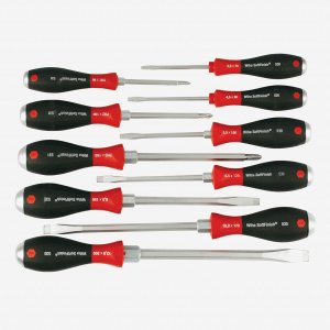 Wiha 53099 Wiha 10 Pc Softfinish X Heavy Duty Slotted And Phillips Scr