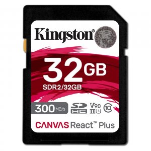 Kingston SDR2/32GB Me Sdr2 32gb 32gb Canvas React Plus Sdhc Uhs-ii 300