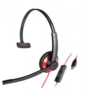 Addasound ADD-EPIC-511-RD Dual-mic Noise Canceling Monaural Uc Hs