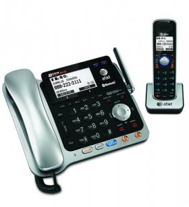 At TL86109 Att Bluetooth, Dect 6.0 Cordless Phone - Black, Silver - 2 