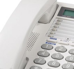 Panasonic KX-TS208W Standard Phone - White - 2 X Phone Line