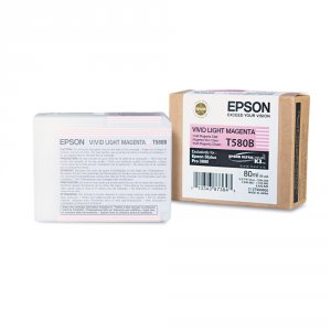 Original Epson T580B00 T580 Ultrachrome K3 Ink Cartridge - Inkjet - Li