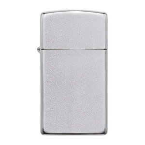 Zippo 1605 Windproof Lighter Slim Satin Chrome