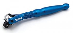 Titan 11316 14 In Drive Aluminum Swivel Head Micro Ratchet Blue