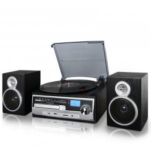 Trexonic TRX-28SP 3-speed Turntable With Cd Player, Fm Radio, Bluetoot