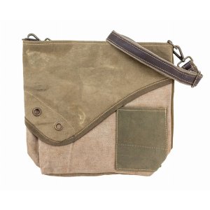 Vintage HB00528-A Recycled Military Tent Crossbody (no Print) (pack Of