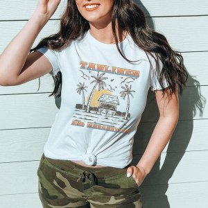 Rockledge 196602090522 Tan Lines And Margaritas Graphic T-shirt (pack 