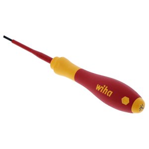 Wiha PIL 32010 Wiha Insulated Softfinish Slotted Screwdriver 2.5mm X 7