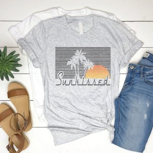 Rockledge 196602086471 Palm Tree Stripe Sunkissed Graphic T-shirt (pac