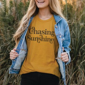 Rockledge 196602082978 Chasing Sunshine Graphic T-shirt (pack Of 1)