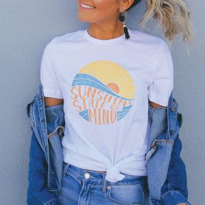 Rockledge 196602091222 Wave Sunshine State Of Mind Graphic T-shirt (pa