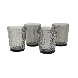 Leadingware AS-3601GY Acrylic Set Of 4 - 16 Oz Dof Tumblers