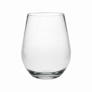 Leadingware AS-0709 Acrylic Stemless Wine Glass - Clear Set Of 4