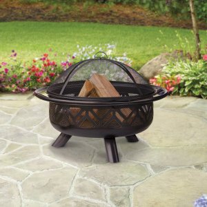 Mr WAD1009SP Es Geometric Fire Pit Wood