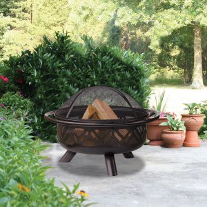 Mr WAD1009SP Es Geometric Fire Pit Wood