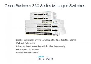 Cisco CBS350-8S-E-2G-NA Cbs350 Mngd 8port Sfp Ext Ps