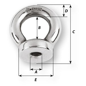 Wichard 06351 Wichard 38 Eye Nut - 1316