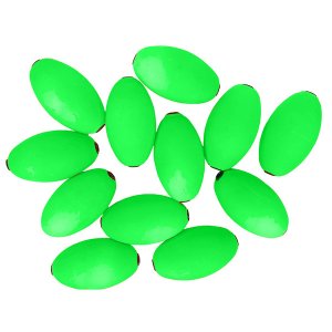 Tigress 88961-2 Oval Kite Floats - Green 12-pack