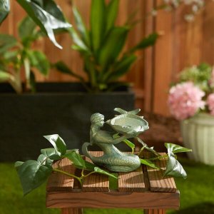 Songbird 10017750 Cast Iron Mermaid Decorative Dish Or Mini Bird Bath