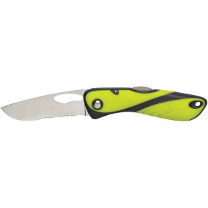 Wichard 10112 Wichard Offshore Knife - Single Serrated Blade - Fluores