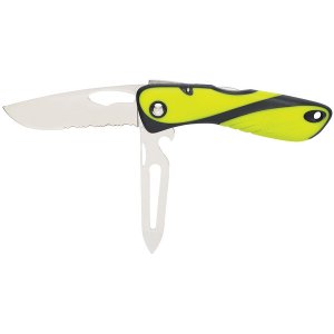 Wichard 10122 Wichard Offshore Knife - Serrated Blade - Shacklerspike 