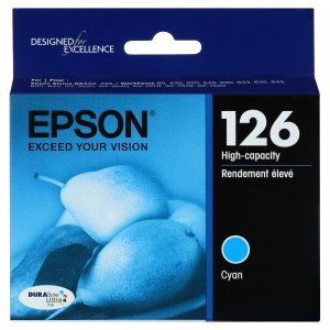 Original Epson T126220 Durabrite 126 Ink Cartridge - Inkjet - Cyan - 1