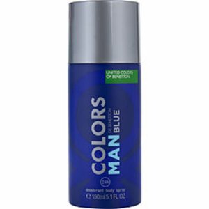 Benetton 324514 Colors De  Blue By  Deodorant Spray 5 Oz For Men